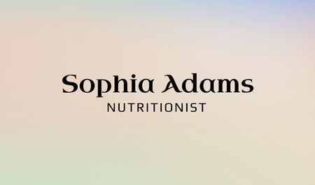 Science-based Nutrition Counseling Services Offer In Gradient Business card Design Template