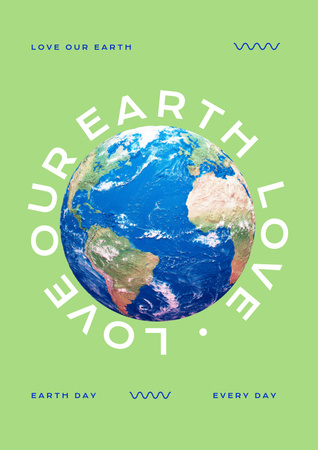 Earth Day Announcement Poster Πρότυπο σχεδίασης