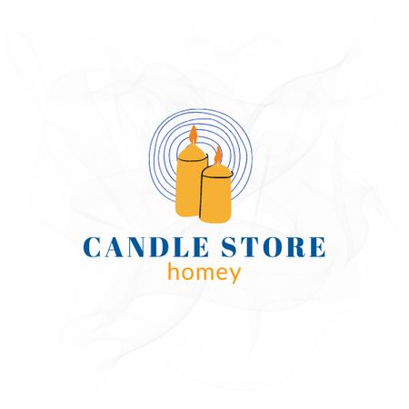 Candles Store Ad Logo Design Template