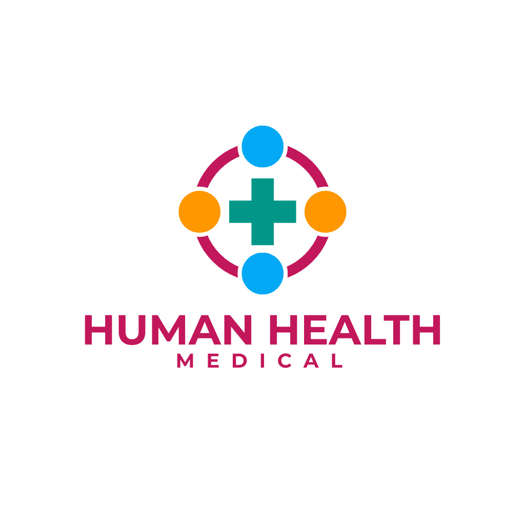 Medical Center Advertisement Logo Πρότυπο σχεδίασης