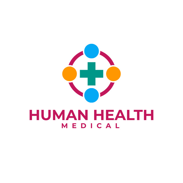 Medical Center Advertisement Logo Πρότυπο σχεδίασης