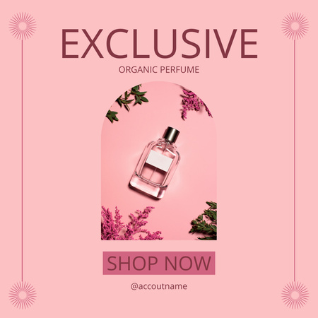 New Organic Perfume Advertisement Instagram Design Template