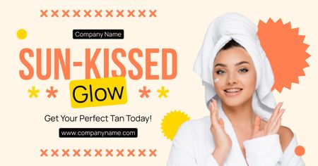 Promo for Perfect Tanning Product Facebook AD Design Template