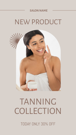 Discount on Tanning Collection Instagram Video Story Πρότυπο σχεδίασης