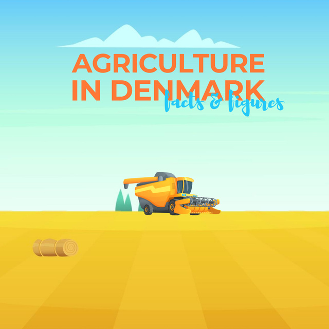 Template di design Harvester working in field Animated Post