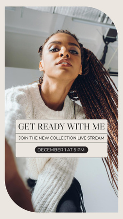 Platilla de diseño Fashion Blog Ad with Young Attractive Woman Instagram Story