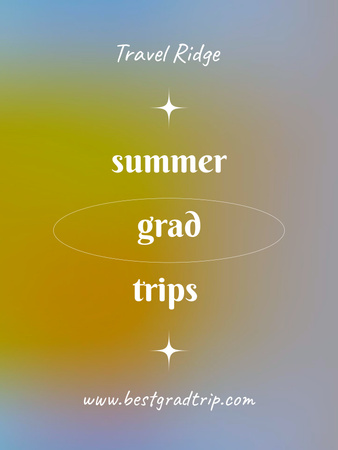 объявление о летних студенческих поездках Poster 36x48in – шаблон для дизайна