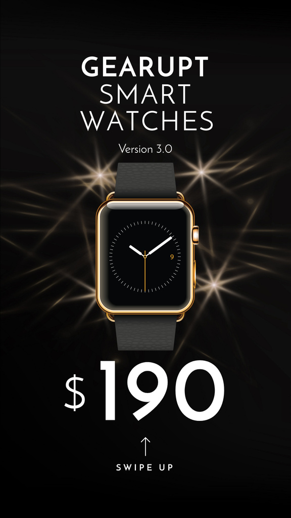 Luxury smart Watches Offer Instagram Story Design Template