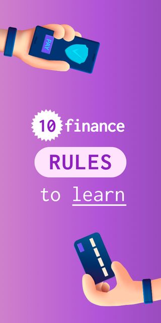 Finance Rules with Banking application Graphic Šablona návrhu