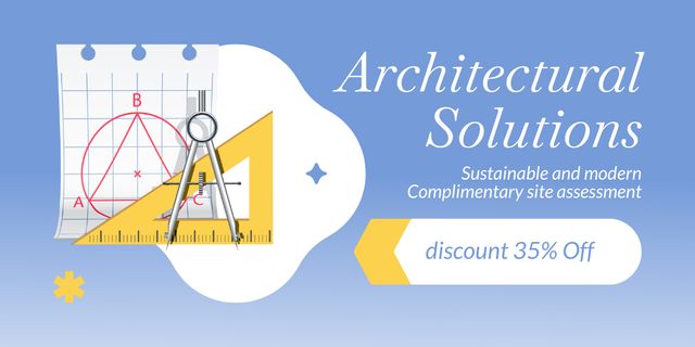 Architectural Solutions With Site Assessment At Discounted Rates Twitter Design Template