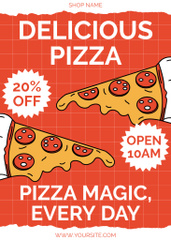 Discount Tasty Pizza on Red