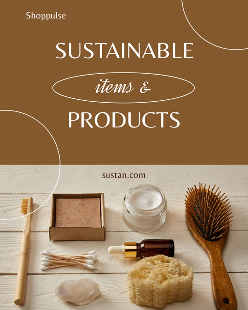 Ad of Sustainable Self Care Products Poster 16x20in Šablona návrhu