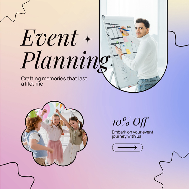 Plantilla de diseño de Discount on Planning Children's Fun Activities Instagram AD 