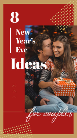 People sharing Christmas gifts Instagram Story Design Template