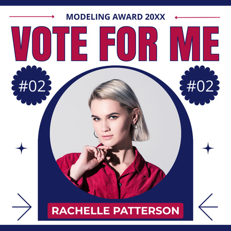 Platilla de diseño Voting for Modeling Award Instagram