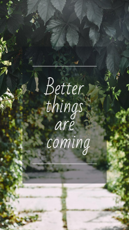 Better Things Are Coming Quote Instagram Story tervezősablon