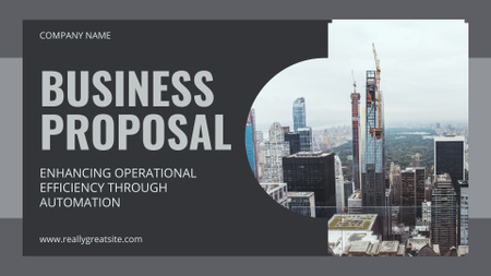Platilla de diseño Innovative Business Proposal In Operational Efficiency Presentation Wide