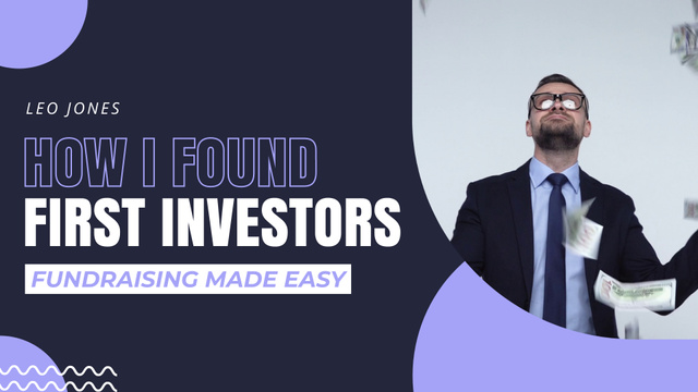 Vlog about Finding Investors for Business YouTube intro Πρότυπο σχεδίασης