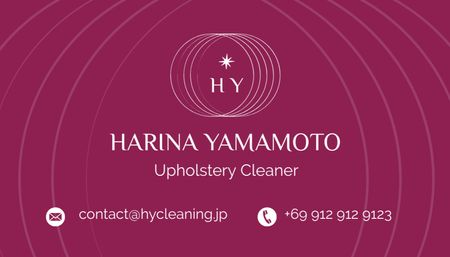 Upholstery Cleaning Services Business Card US Design Template