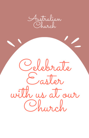 Church Easter Celebration Announcement in Pink Flyer 5.5x8.5in tervezősablon