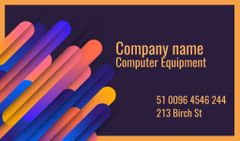 Computer Equipment Company Information Card