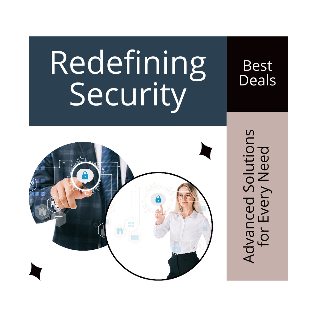 Best Deals of Redefined Security Systems Instagram AD Šablona návrhu