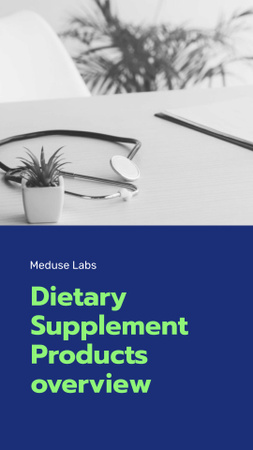 Dietary Supplements manufacturer overview Mobile Presentation Πρότυπο σχεδίασης