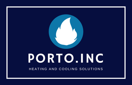 Platilla de diseño Heating and Cooling Systems Installation Offer Business Card 85x55mm