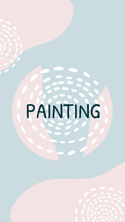 Ontwerpsjabloon van Instagram Highlight Cover van Arts and Crafts-winkelpromotie op abstract patroon