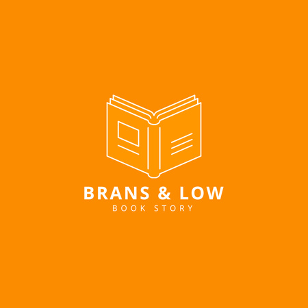 Plantilla de diseño de Books Shop Announcement Logo 1080x1080px 