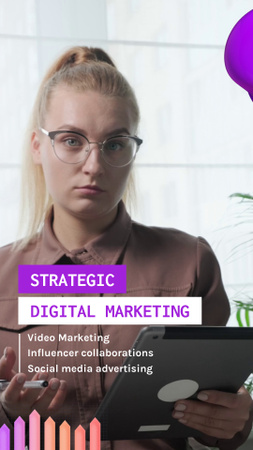 Irányadó digitális marketing ügynökség hirdetési szolgáltatásokkal TikTok Video tervezősablon