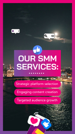 Marketing Ügynökség SMM-szolgáltatásokkal Leírás TikTok Video tervezősablon