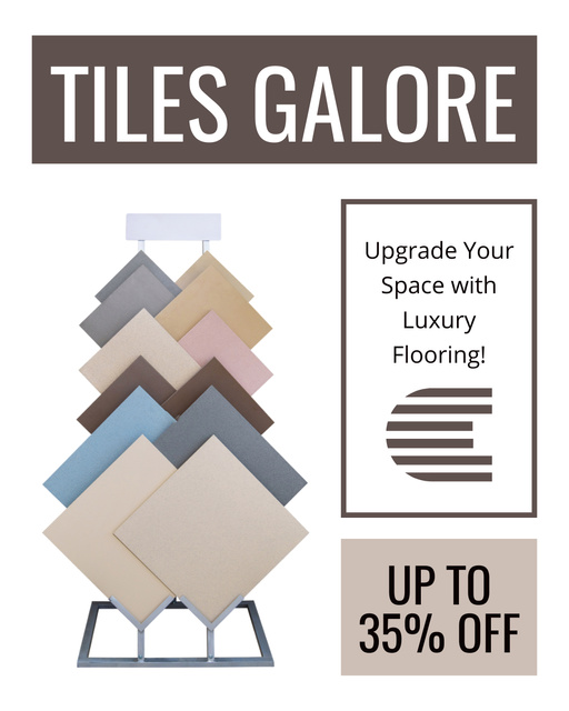 Flawlessly Executed Tiling Installation Service With Discount Instagram Post Vertical Design Template
