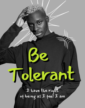 Awareness of Tolerance to LGBT Poster 22x28in Design Template