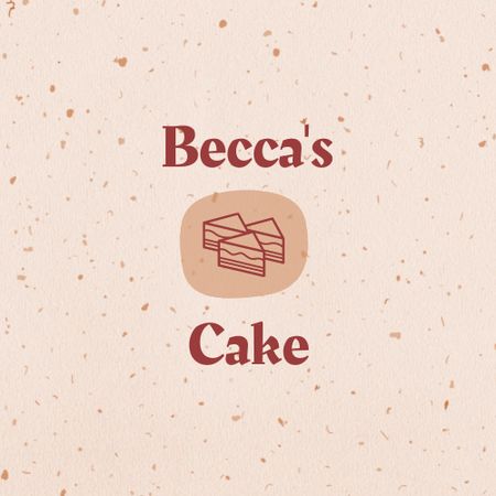 Bakery Ad with Tasty Cake Logo Design Template