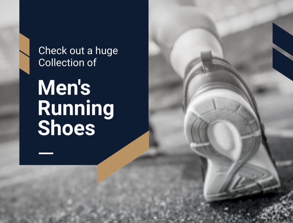 Plantilla de diseño de Sport Shoes Collection with Running Sneakers Postcard 4.2x5.5in 