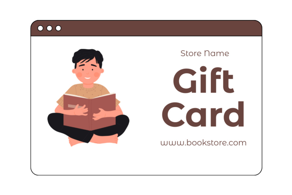 Special Offer from Bookstore Gift Certificate – шаблон для дизайна