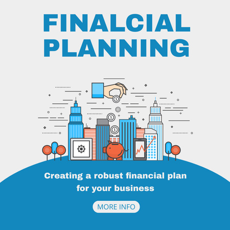 Plantilla de diseño de Servicios de planificación financiera Instagram 