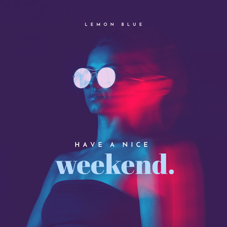 Plantilla de diseño de Have A Nice Weekend Album Cover 