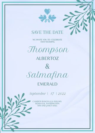 Designvorlage Wedding invitation für Invitation