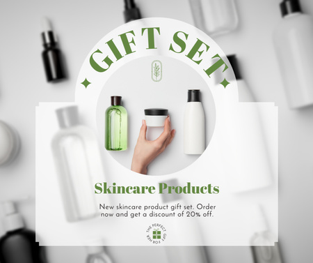 Beauty Gift Sets for Skincare Facebook Design Template