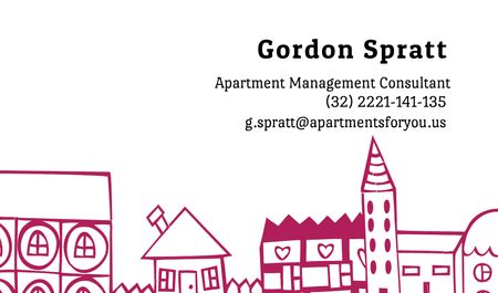 Template di design Apartment Management Consultant Services Offer Business card