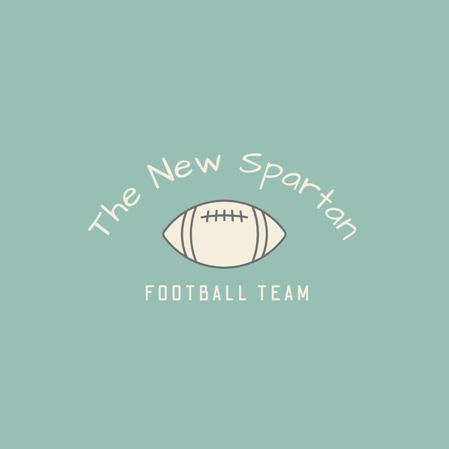 American Football Icon Logo Šablona návrhu