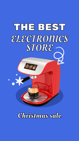 Electronics Items Offer on Christmas Instagram Story Design Template