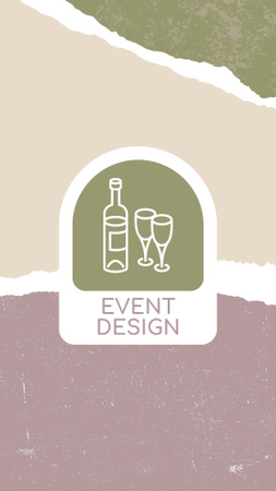 Plantilla de diseño de Anuncio conciso de servicios de diseño de eventos Instagram Highlight Cover 