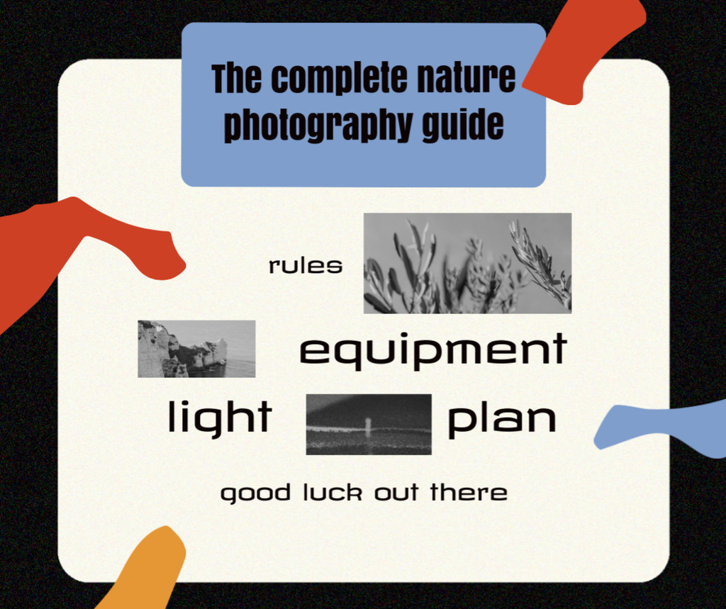 Nature Photography Guide Ad Facebookデザインテンプレート