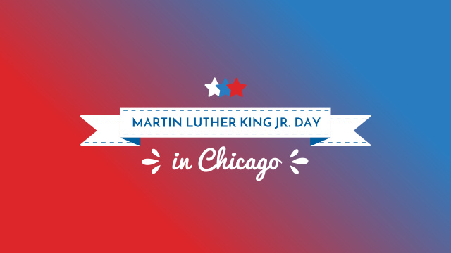 Martin Luther King Day Greeting with USA Flag Youtube Design Template