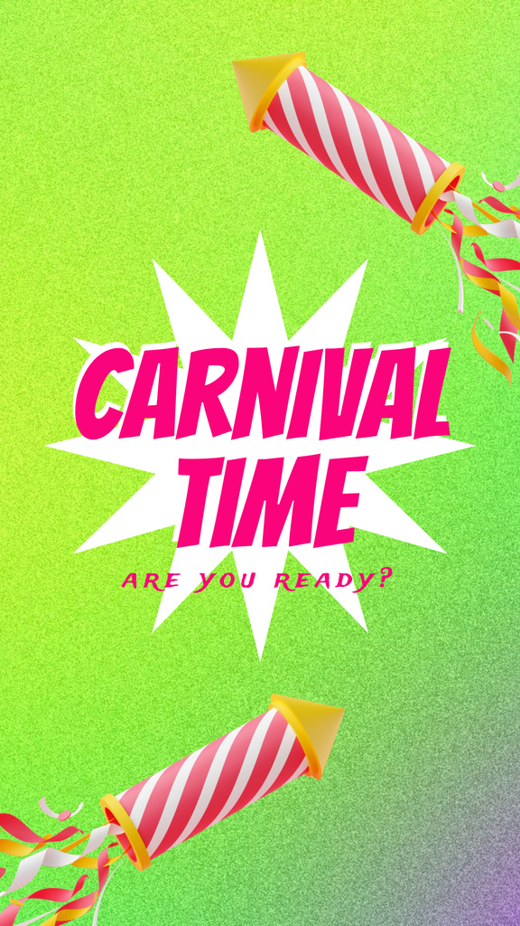 Brazilian Carnival Holiday Celebration Instagram Story Šablona návrhu