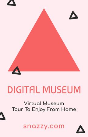 Virtual Museum Tour Announcement IGTV Cover Modelo de Design