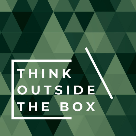 Think Outside the Box Citation Instagram Design Template